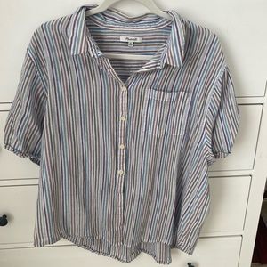 Madewell — collared SS top